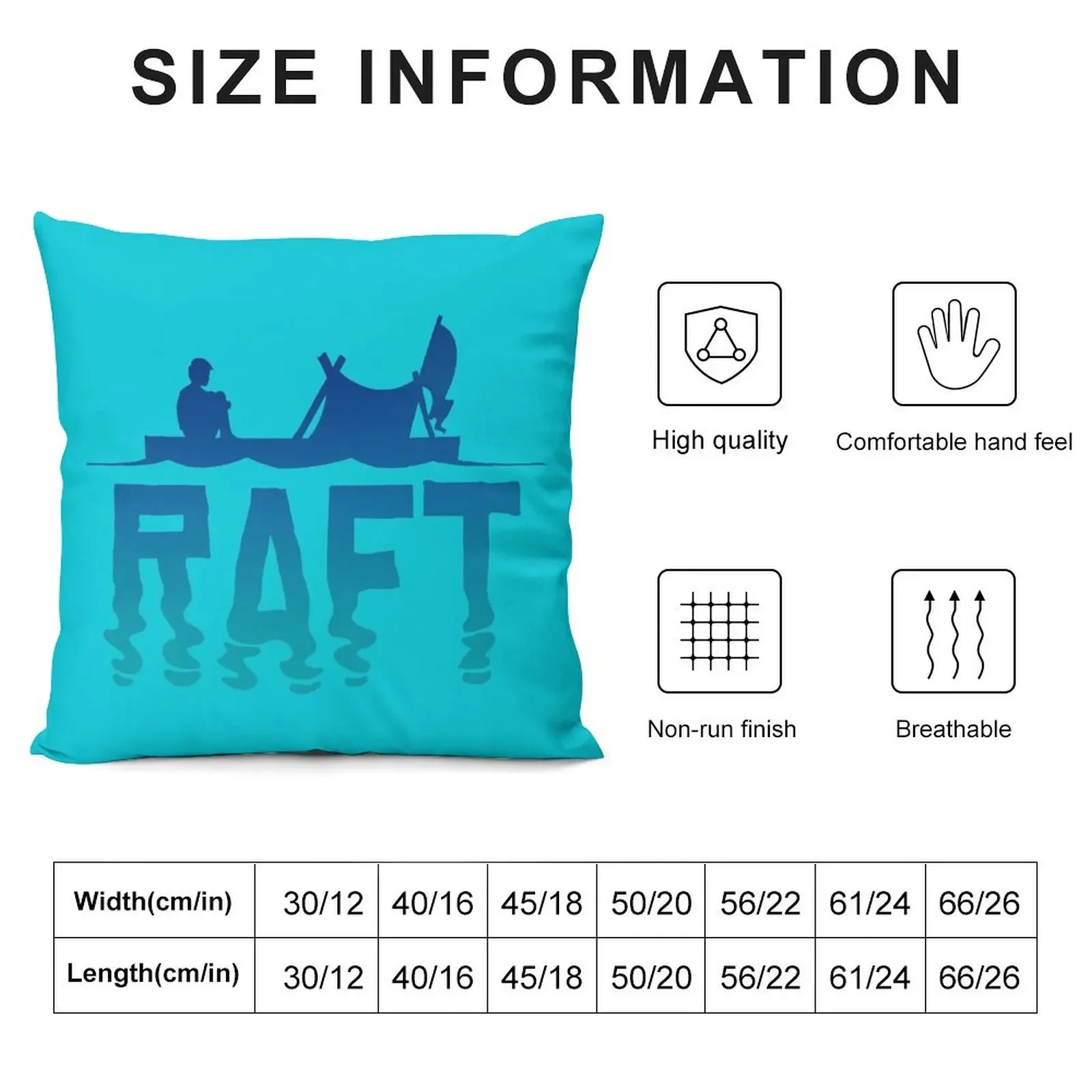 Raft Throw Pillow Throw Pillow Covers Pillowcases Bed Cushions Pillow Cover Sofa Cushion