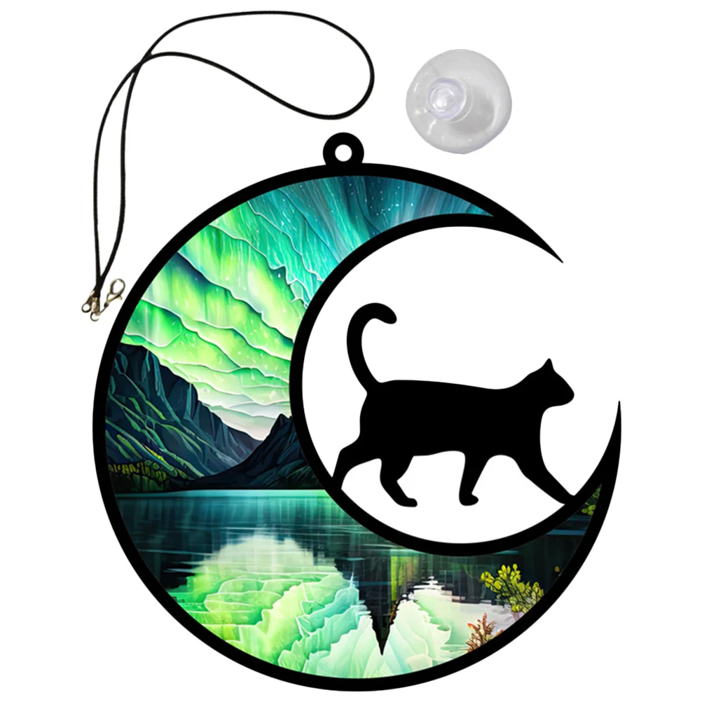 

Indoor Window Suncatcher Sculpture Adornment Landscape Painting Wall Hanging Decor Lover Gifts