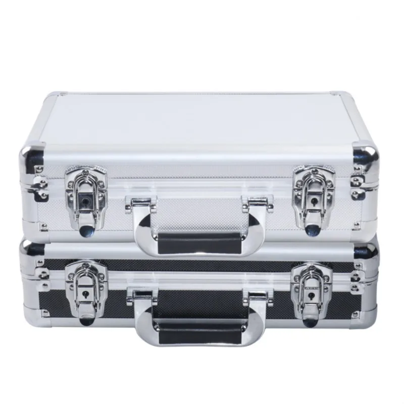 Small Black Aluminum Tool Case with Reinforced Corners, Tool Case Too Box, High Quality