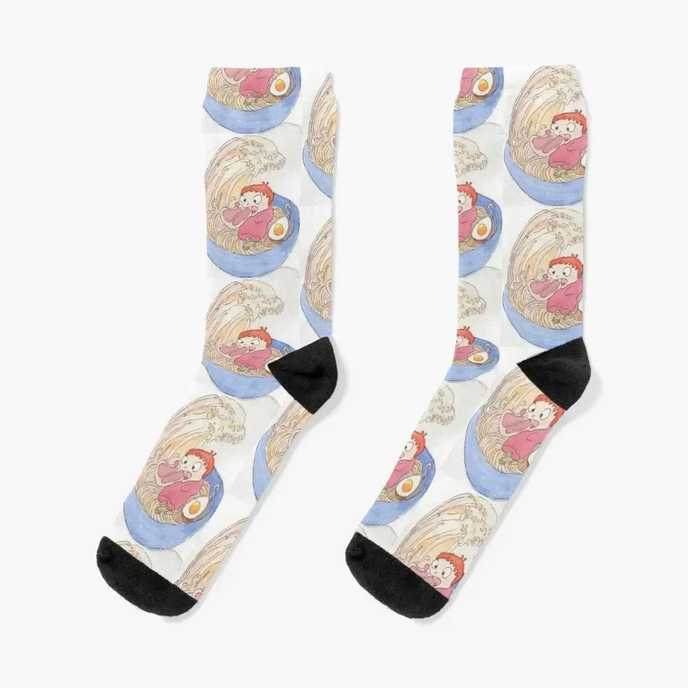 Ramen Fish Girl, Ham! Socks FASHION Argentina Men Socks Women's