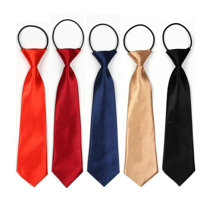 Adult British Senior high school School Uniform Performance Men's Shirt Solid Color Tie Clothing suit Men's Accessories