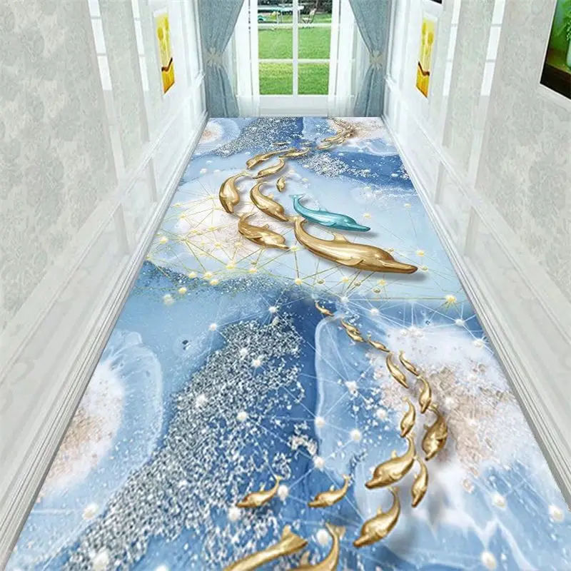 New Models 3D Diamond Velvet Corridor Carpet, Living Room, Bedroom, Hallway, Entrance, Foyer Carpet, Can Be Cut and Non Slip