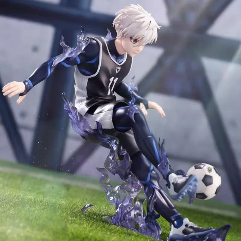 Boîte aveugle mystère Anime Blue Lock, jouet de collection de figurines de joueur de Football aléatoire, coffret cadeau Surprise pour les Fans