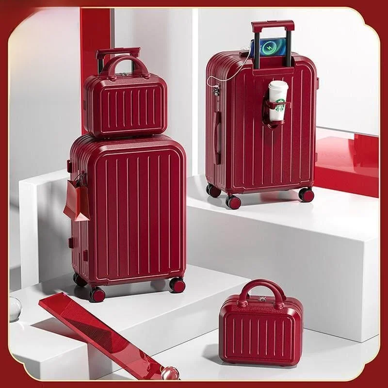 valise-de-voyage-pour-jeunes-maries-valise-a-roulettes-en-cuir-avec-serrure-a-code-rouge-mariage-valise-a-roulettes-elegante-pour-femmes