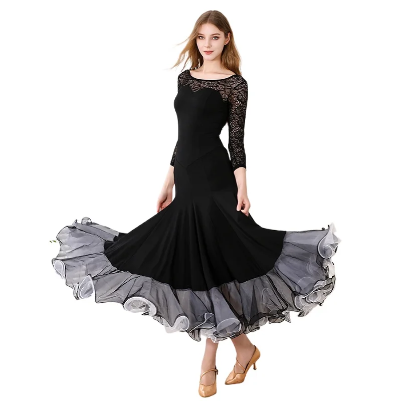 2024 Woman Modern Dance Dress National Standard Dance Costume Ballroom Dance Waltz Clothing MY907