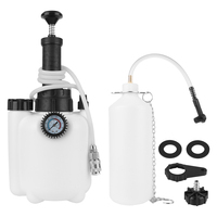 3L Vacuum Brake Pressure Fluid Pump Car Manual Brake Fluid Bleeder Kit Professional Brake Flush Machine Pneumatic Brake Bleeder