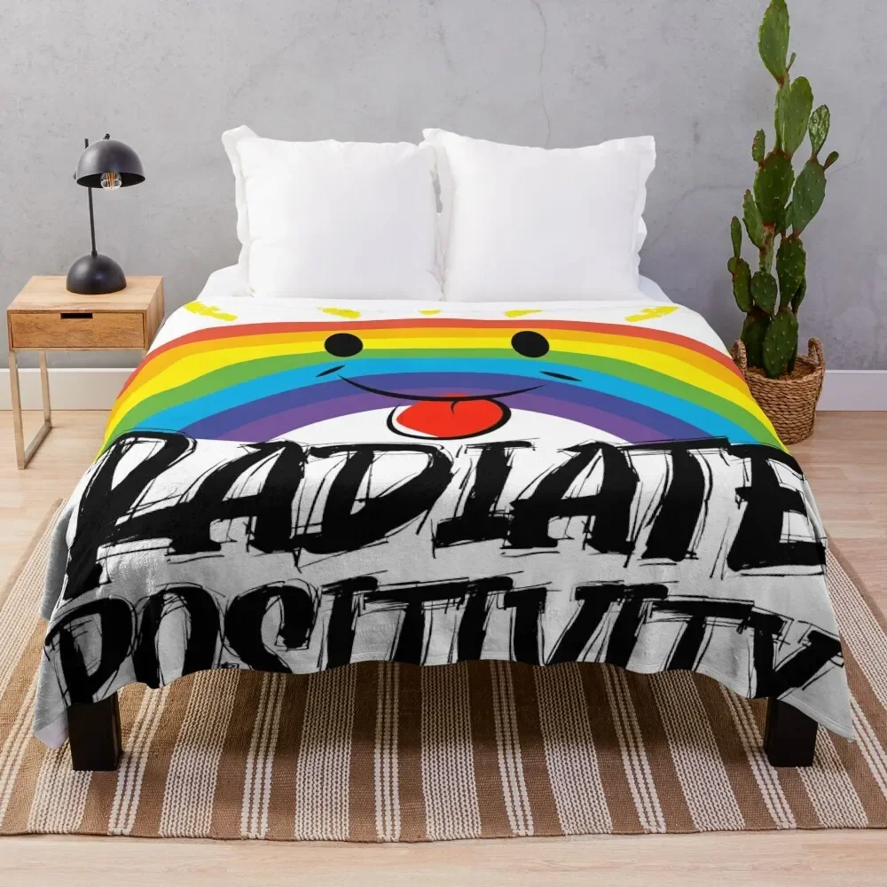 

Radiate Positivity Throw Blanket Bed christmas gifts Kid'S Nap Blankets