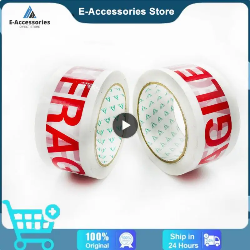 1/Roll 70*4.8cm Red Safety Warning Fragile Barrier Remind Sticker Work Safety Adhesive Tapes For Mall Store School