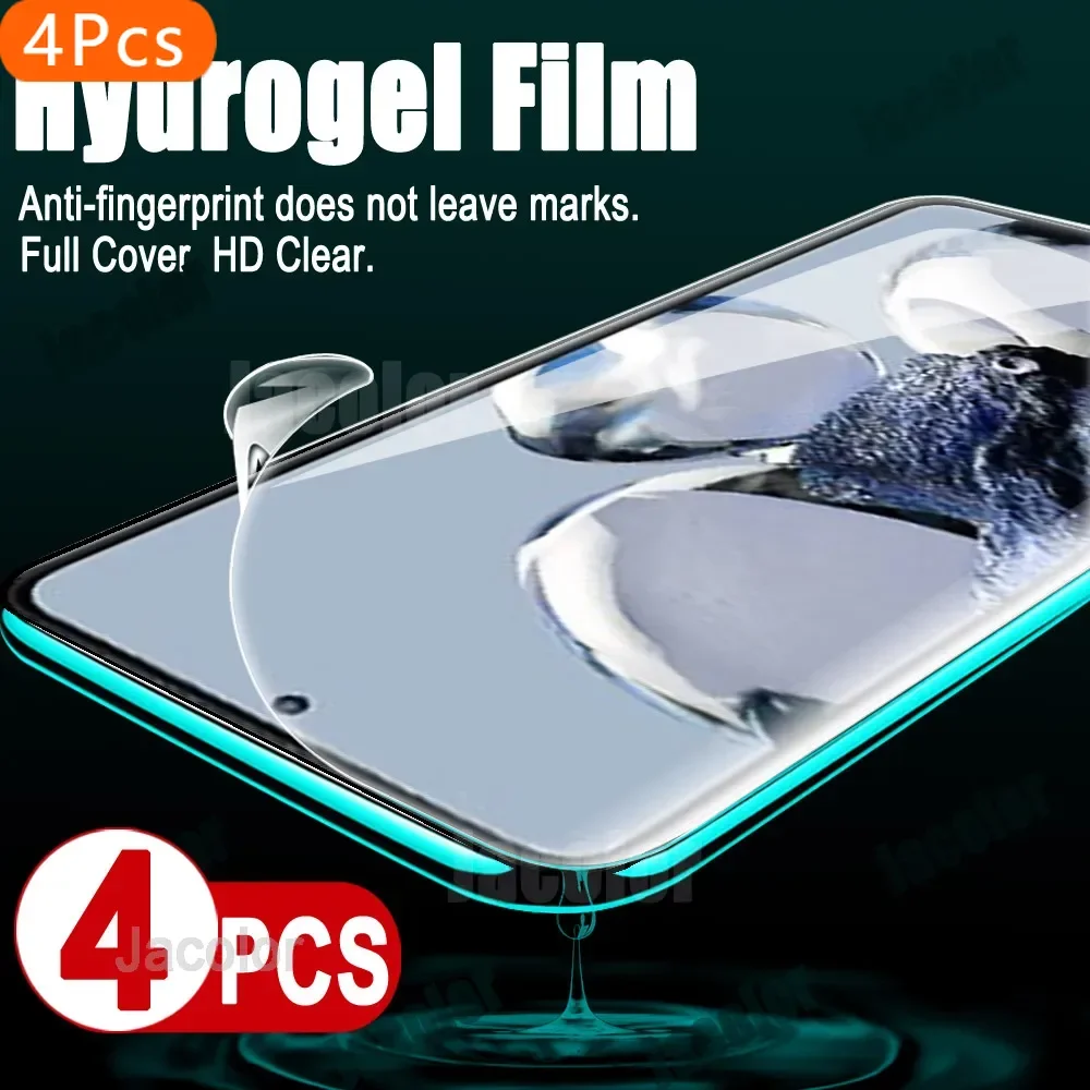

4PCS Screen Gel Protector For Xiaomi 12T Pro 12 Lite Mi 11 Ultra Safety Hydrogel Film For Xiaomi12T 12TPro Not Tempered Glass