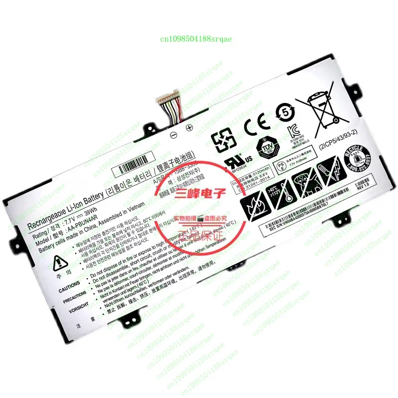 

Новый оригинальный аккумулятор AA-PBTN4LR для ноутбука Samsung 9, NP940X5N NP940X3M NP940X3N «% тест»