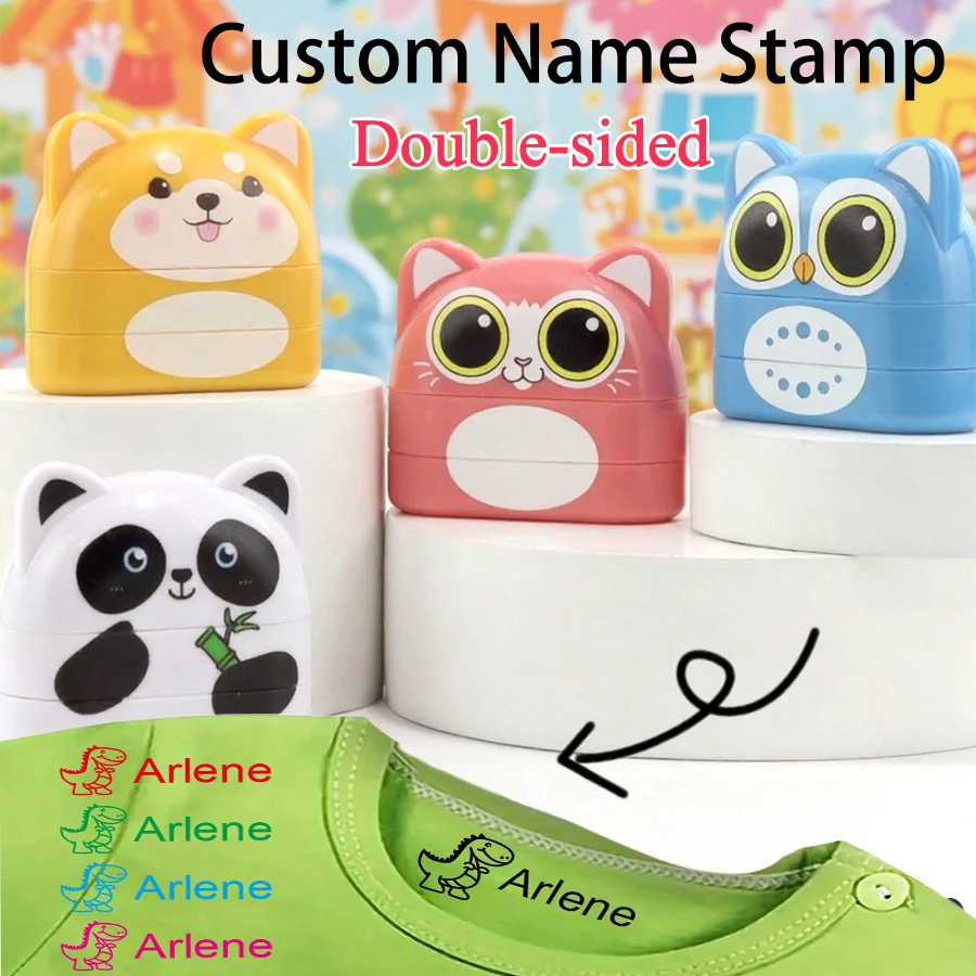 

Двухцветный Штамп Детской Одежды - Многоязычная Маркировка Вещей | Водостойкий Набор для Садика с Именем