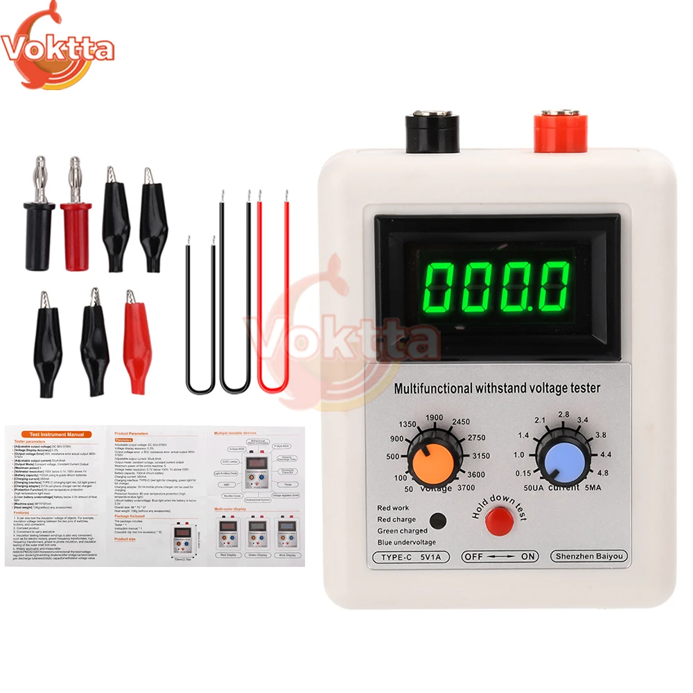 Igbt Tensão Transistor Tester 0v3800v Diodo Mos Triode Mov Teste do Medidor de Tensão Led Volt Capability no Stand Testers