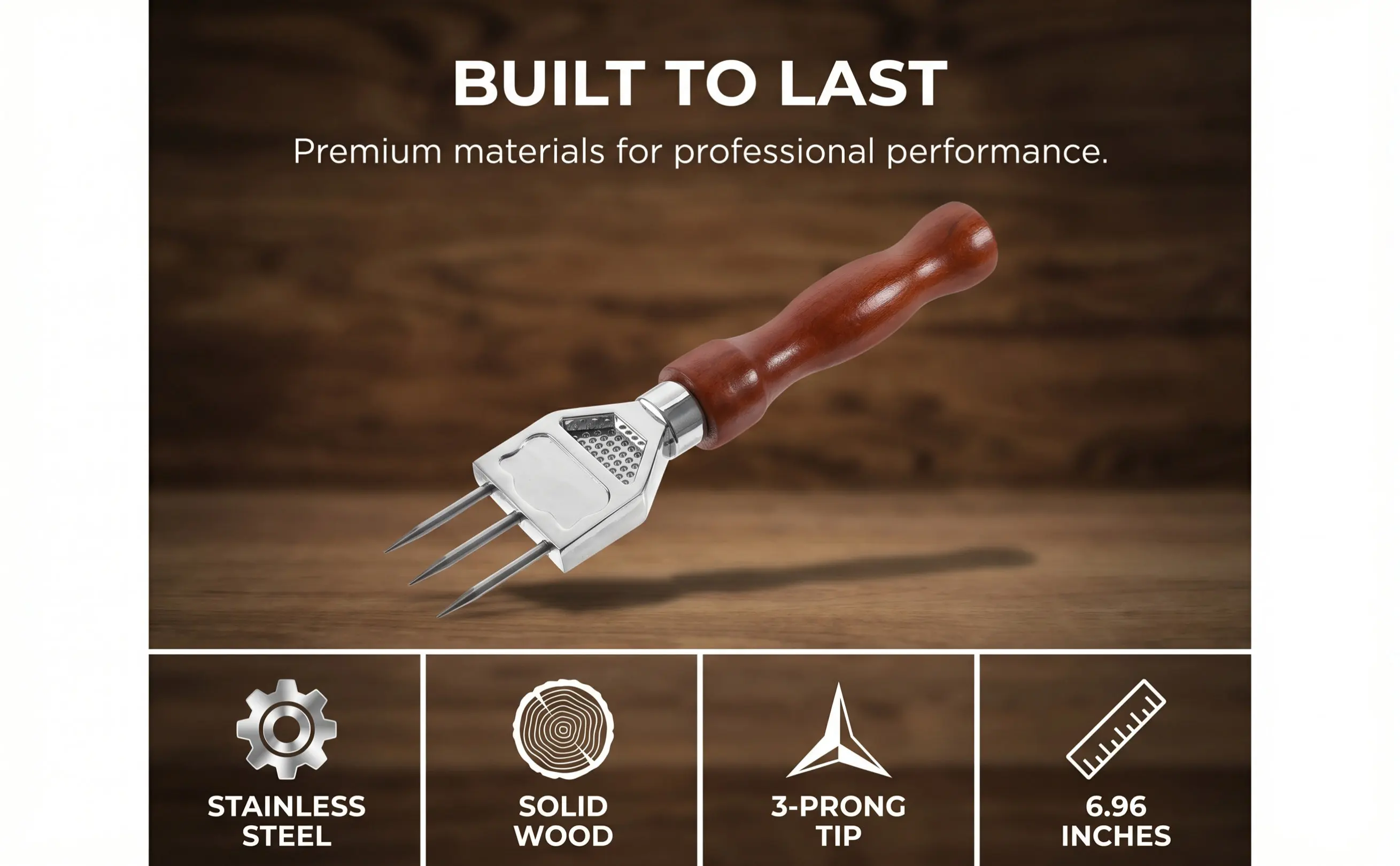 Chip Japenise Ice Pick Picker Tool Single Prong Trident Stainless Steel Picks for Breaking