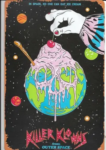 KILLER KLOWNS From Outer Space - 8x12 metal sign - FREE SHIPPING