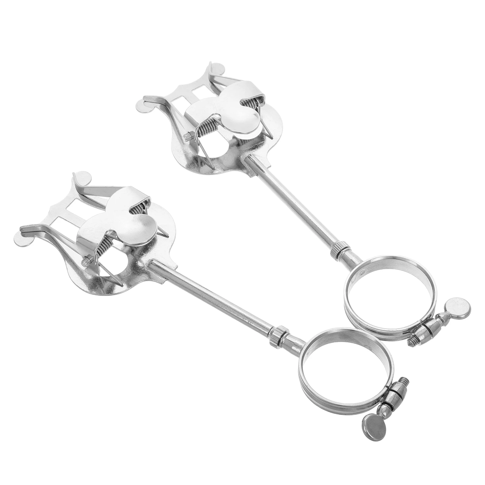 

2Pcs Clarinet Sheet Music Holder Portable Adjustable Buckle Lyre Clamp for Marching B Saxophone Clip Black Practice Performance