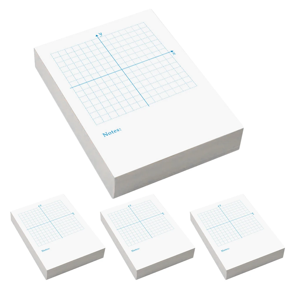 

4pcs Number line Exercise Notebook Blueprint Grid Graph Paper for Math Drawing Compact Teaching Equipment