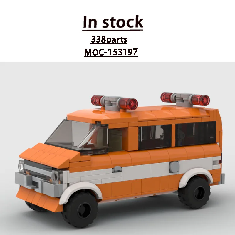 

MOC-153197 Urban Traffic Emergency Medical Vehicle Building Block Model 338 Parts Boys Children Birthday Christmas Toy Gift