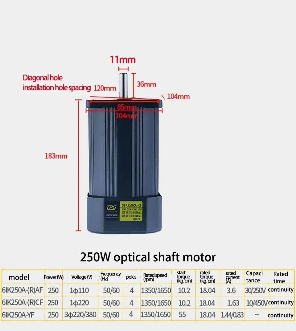 Imagem -05 - Motor de Engrenagem ca com Redutor de Engrenagem Verme Regulador de Velocidade Alto Torque Motor de Ângulo Reto Rv30 220v 250w