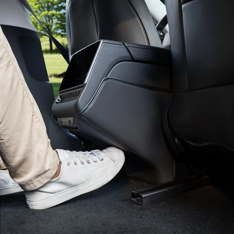 For 2025 Model Y Juniper rear air conditioning vent anti kick pad, Refreshed Model Y interior suede protection pad, dust pad