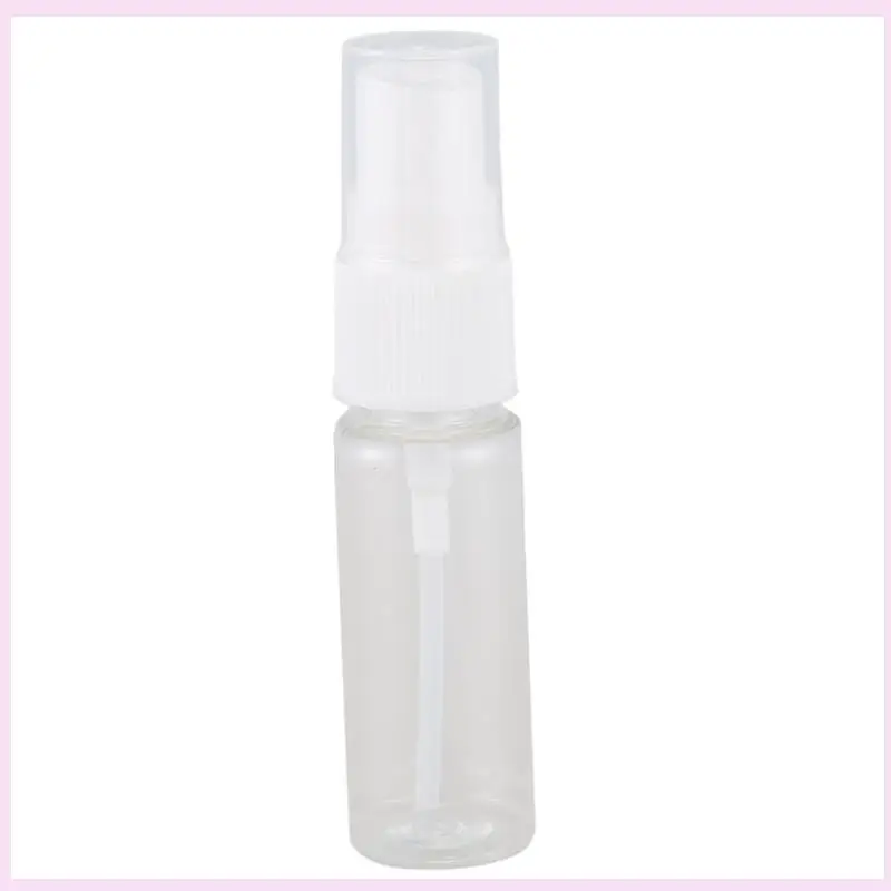 B25B 500 garrafas vazias de spray de névoa fina de plástico transparente com pano de limpeza de microfibra, recipiente recarregável de 20ml perfeito