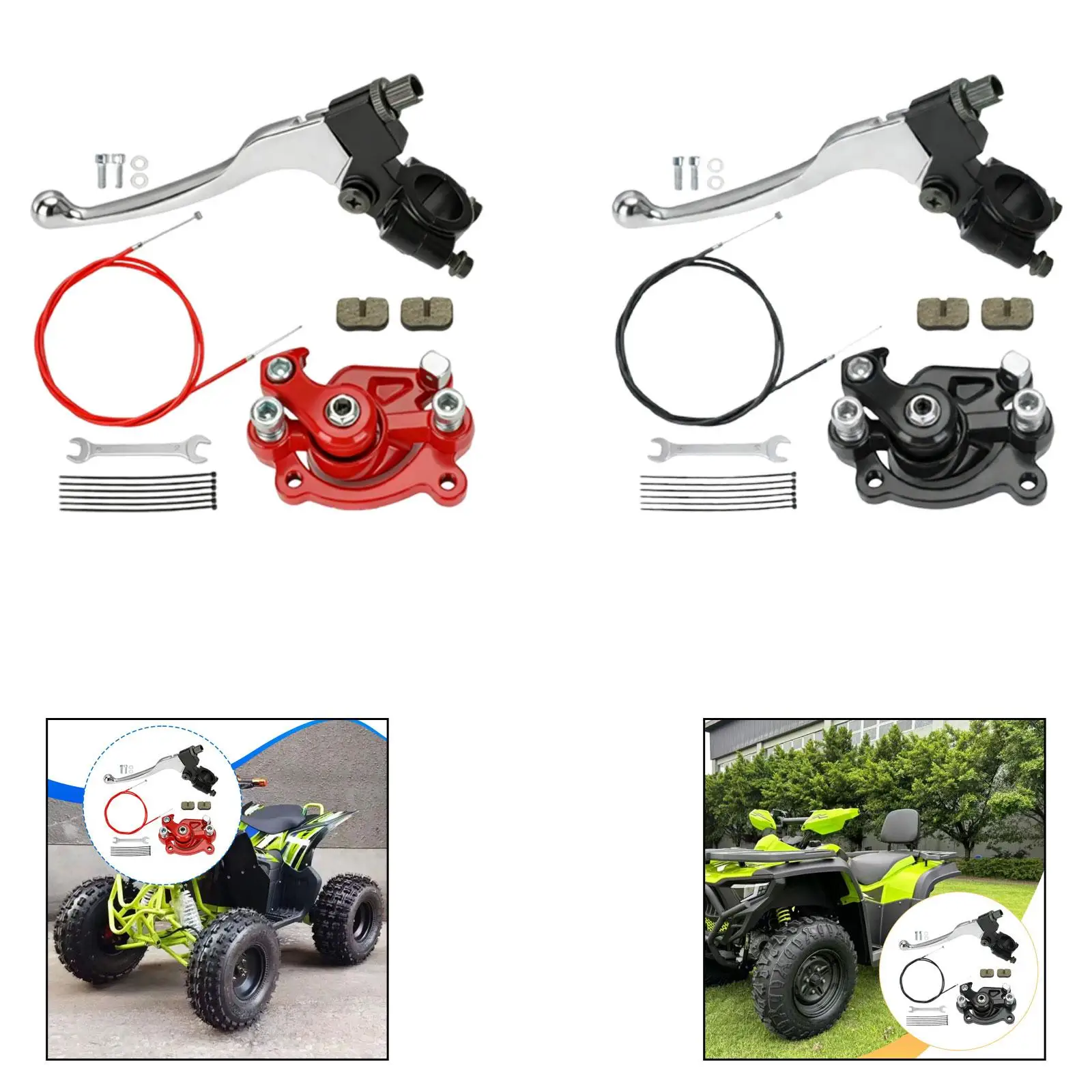 Precision Matched Front Brake Master Cylinder Set 7/8 Inch Aluminum Alloy for Coleman CT100U CC100X Mini Bikes