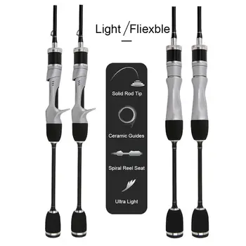 Small Bait Finesse System UL Spinning Casting Rybářský prut z uhlíkových vláken Ultralight 2 kusy 1,68-1,8 m 1-8 g Pro pstruhový rybolov 6 nejlepší prodej prut na pstruhy - №4