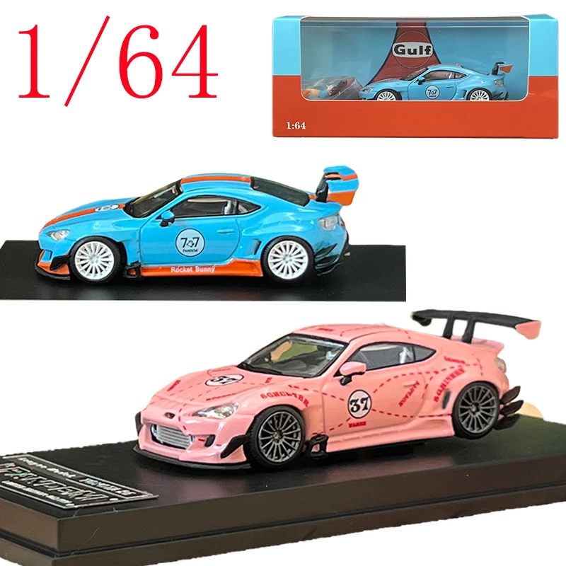 

LM литой под давлением масштаб 1/64 Toyota GT86 модель спортивного автомобиля из сплава Toyota GT86 Pandem Ракета кролик модель автомобиля подарочная коллекция орнамент