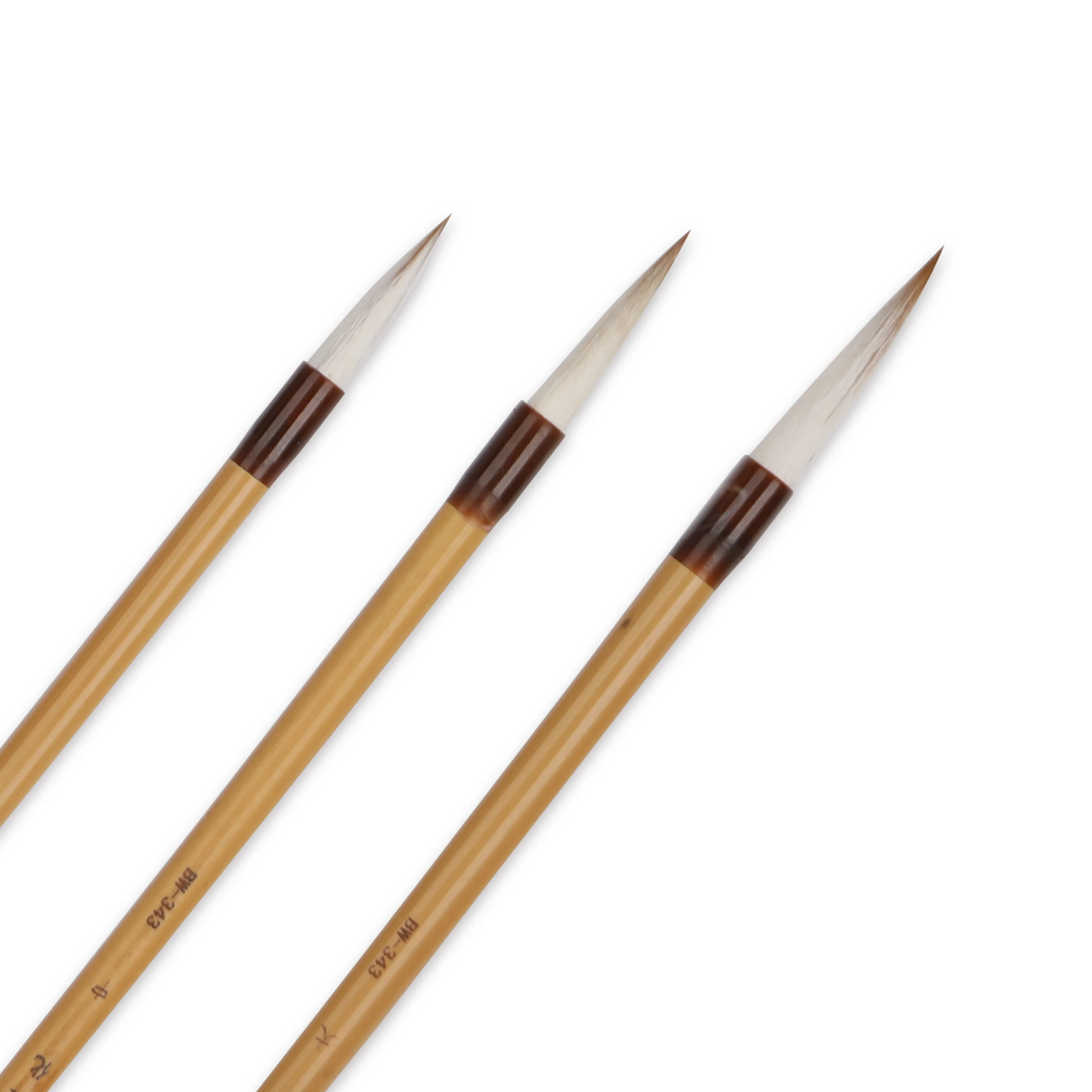 3pcs Artsecret Professional Chinese Korean Calligraphy Brushes Set Supplies Art for Artist Goat Hair Watercolor Paint Brush
