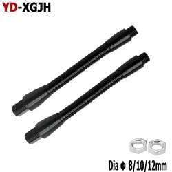 Black Flexible LED Gooseneck Holder 8/10mm Diameter 20-50cm Universal Hose Soft Pipe Serpentine Tubes for DIY Molded Desk Lamp