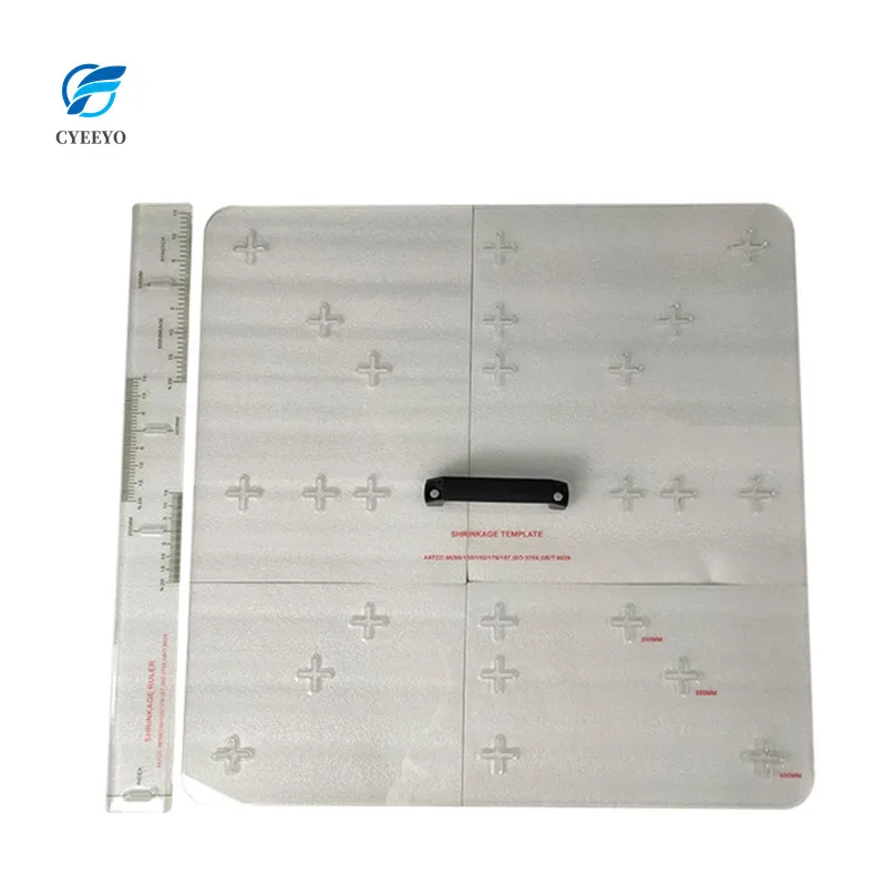 Skala Template Penyusutan Kain ISO AATCC