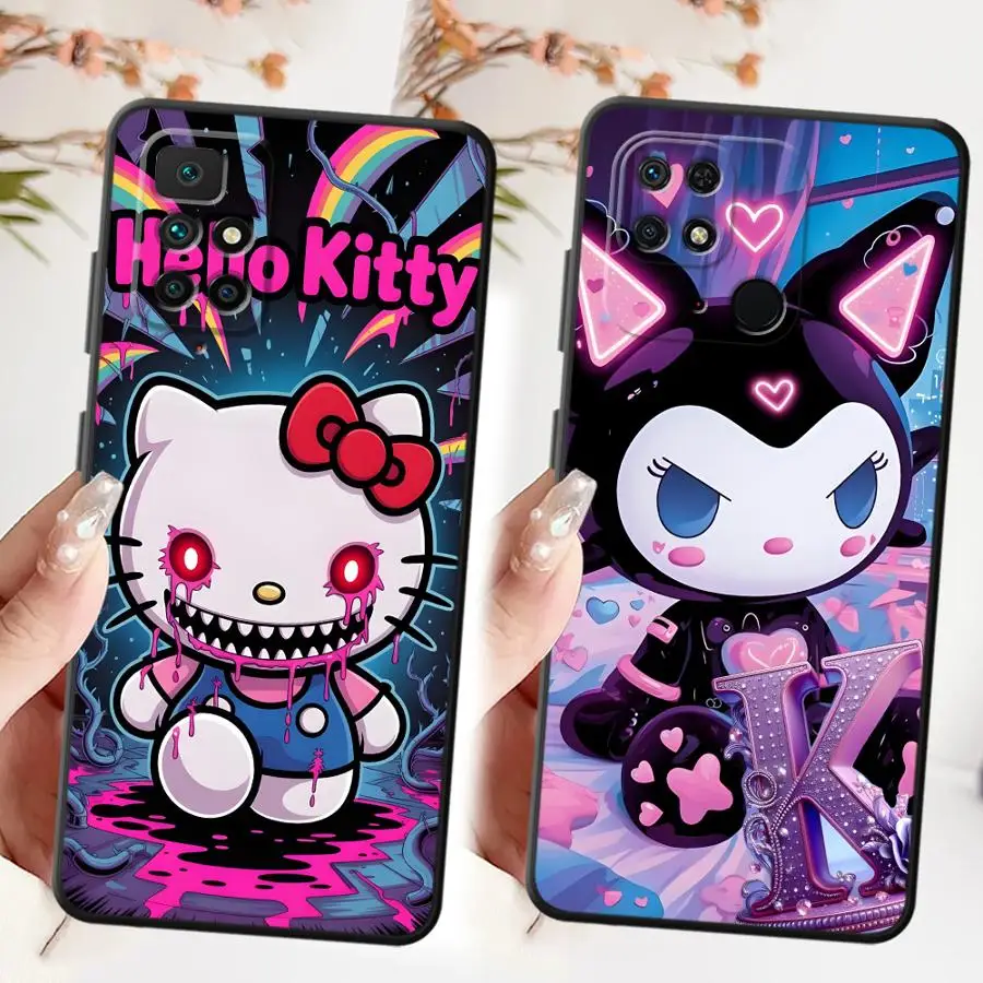 مرحبا كيتي كورومي أنيمي لينة عودة غطاء الهاتف الحال بالنسبة Xiaomi Redmi K40 K50 الألعاب K60 A5 A1 A2 زائد 9T 10 12 9A 9C 12C 13C #2