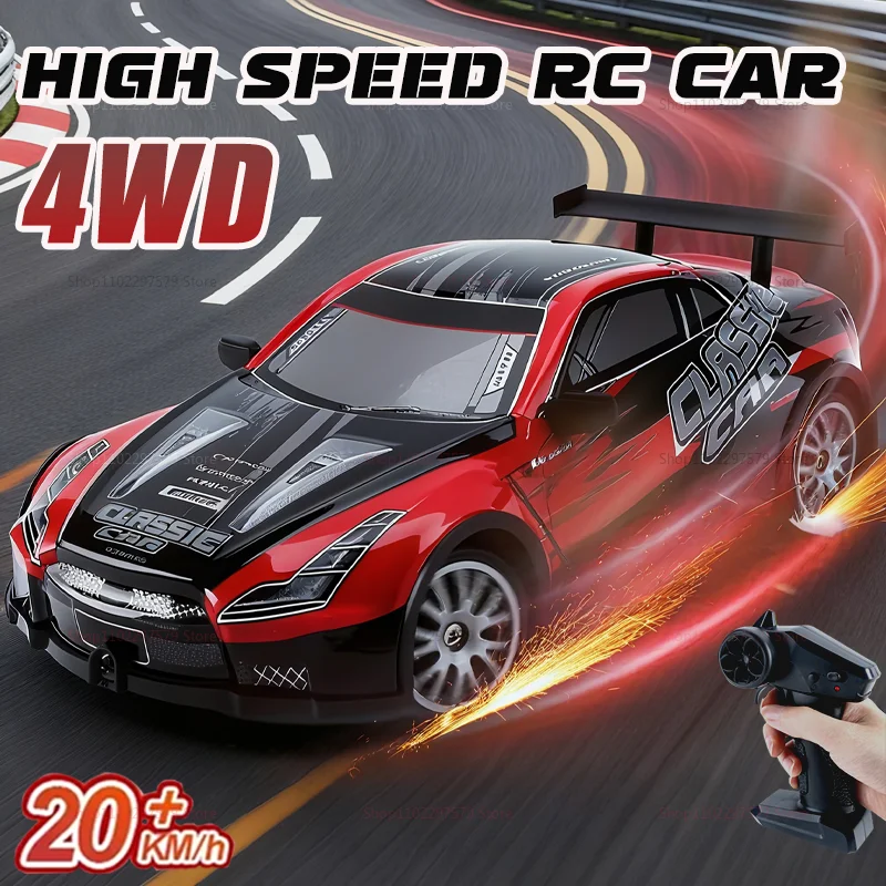 【セール中】新型四輪駆動リモコンドリフトカー AE86 1/20 RCレーシングカーモデル 2.4Ghz 20KM/H 高速 ? ? 大人も子供も楽しめる予備タイヤ付きRCカー