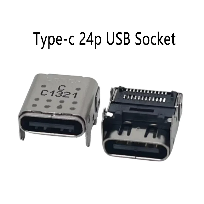 2PCS Neue LOTES AUSB0528-P003A TYPE-C H3,4 MM 24PIN SMT Patch USB C Typ C Plus Hohe 4 Pin Direkte einfügung Zweireihig Stecker – Detail 1