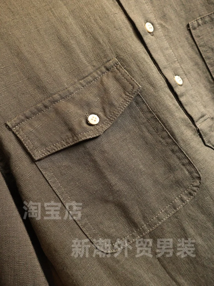 Linen Blend Men's Short Sleeve Shirt Summer Breathable Comfortable Casual Style Fashion Urban Loose Fit Button down