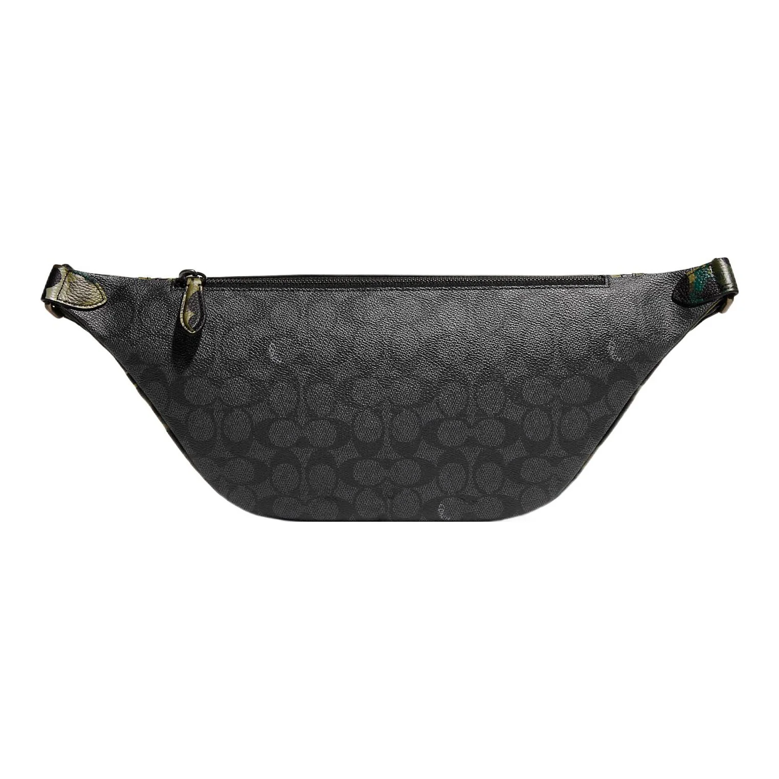 COACH Canvas With Pebbled Leather Sling Bag, Fanny Pack Large Men's Black C9730-A5F view 3