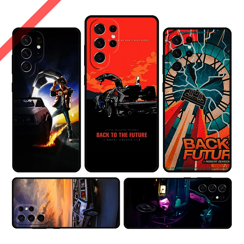 Back to the future OUTATIME Phone Case For Samsung Galaxy S20 FE S21 S10 S23 Plus S24 S22 Ultra Coque Note20 Note10 S9 S8 Cover