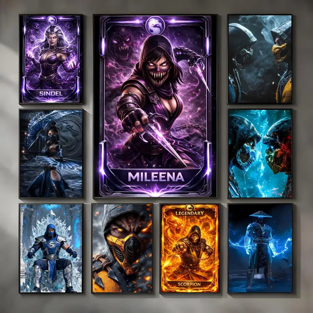 Fighting Game M-mortal Kombat Poster Modern Interior Wall Decor & Trendy Home Highlights
