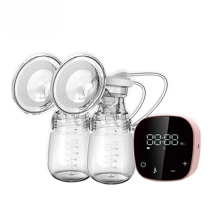 مضخة حليب الثدي الكهربائية الذكية لتدليك السيليكون الخالية من مادة BPA/مستخرج دي ليش لتغذية الطفل