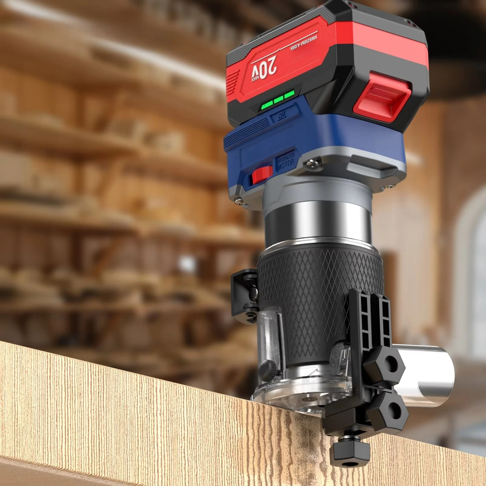 Rechargeable Power Tools High Frequency Woodworking Electric Router Universal Wood Cordless Compact Edge Trimmer