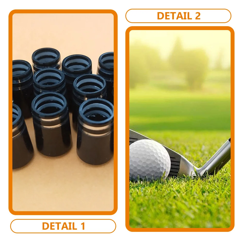 

4Pcs Professional Golf Club Ferrules Durable Rubber Protective Cover for Wooden Iron Clubs Golfing Accessories