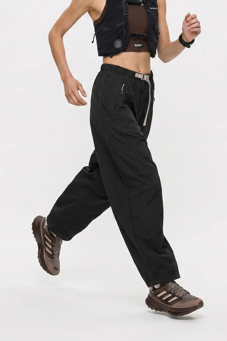 Outdoor-Hose im Bergstil mit gebogenem Schnitt, Sommer 2026 Neu, schnelltrocknend, leicht, weites Bein, Freizeithose – Detail 10