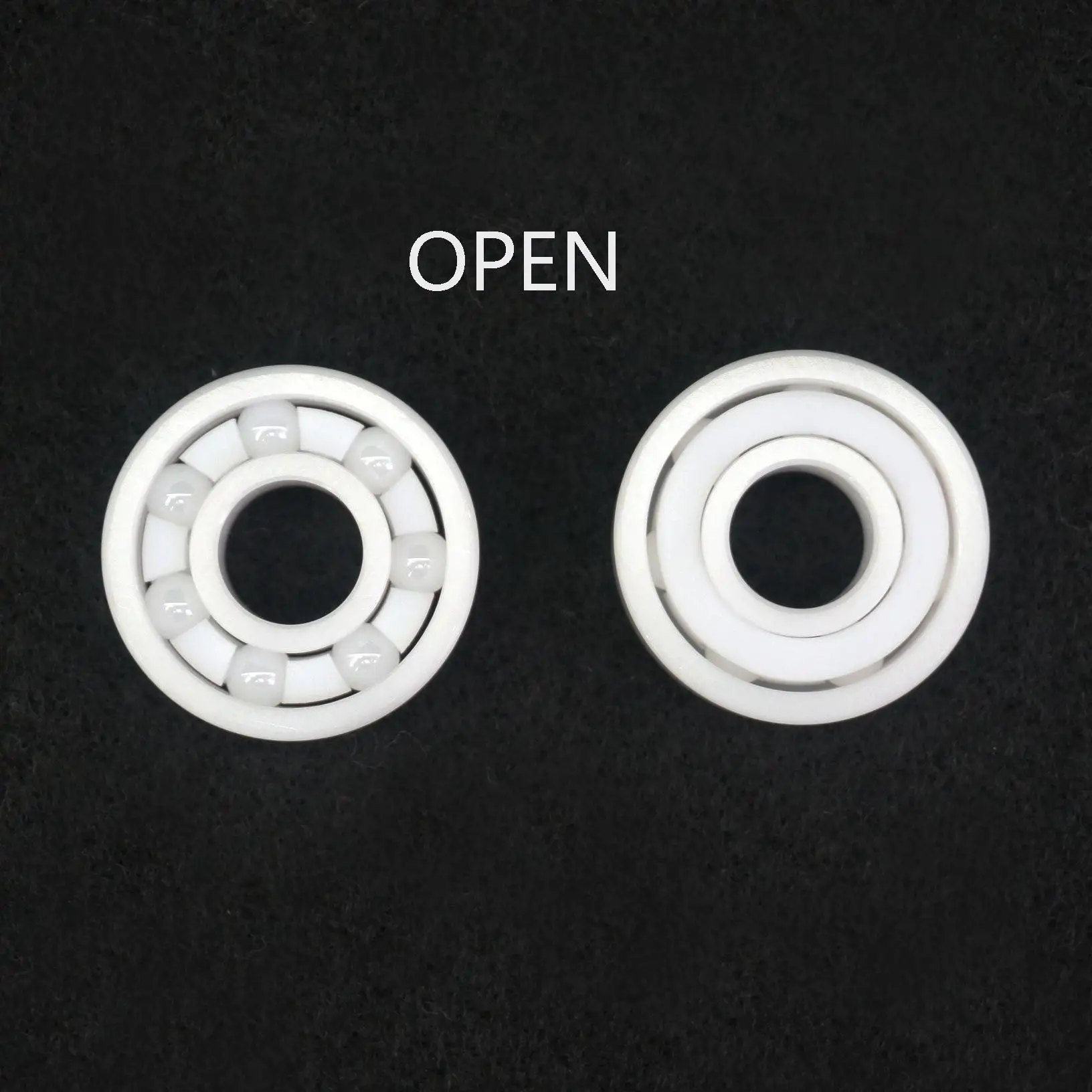 No Sealed Open Type 603/604/605/606/607/608/609 Zirconia Full Ceramic Bearing ZrO_2 Finger Spinner ABEC3