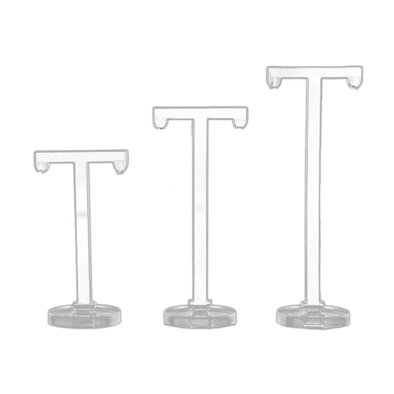 3Pcs Acrylic T Shape Earring Display Earring Holder Earring Stand Jewelry Organizer Earring Jewellery Showing-DTB1