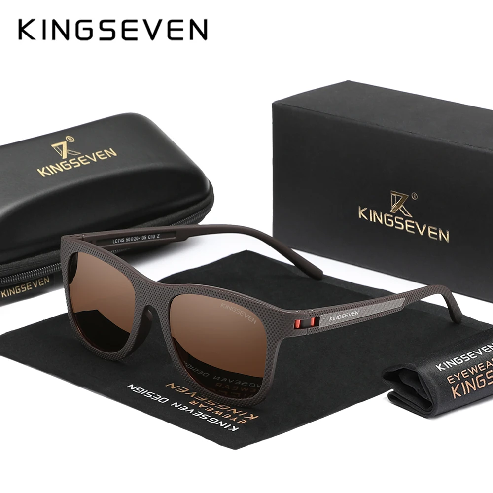 KINGSEVEN nowe modne okulary przeciwsłoneczne z filtrem przeciwsłonecznym mężczyźni kobiety spolaryzowane okulary anty-UV400 Outdoor przyczynowe wakacje okulary do jazdy piaskiem