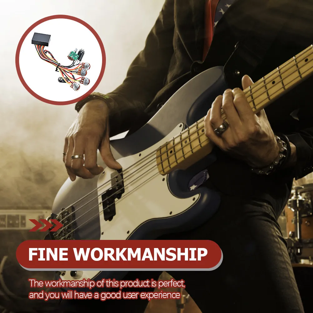 Simple Guitar Bass Active Circuit Easy Install Removal Reliable Preamp Wiring Harness for Bass Line Modification Tone Control