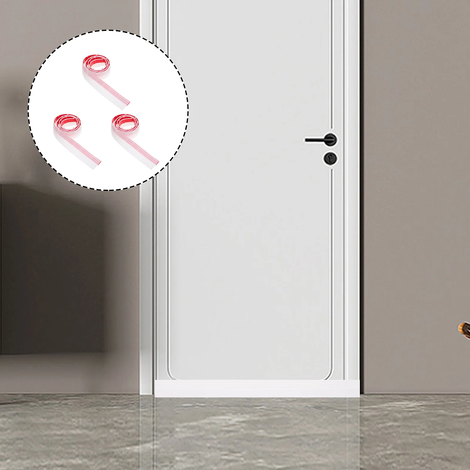 

3 шт., дверные уплотнительные ленты, самоклеящаяся уплотнительная лента из ПВХ премиум-класса, звукоизоляционная изоляция, защитная лента для защиты от атмосферных воздействий для дома