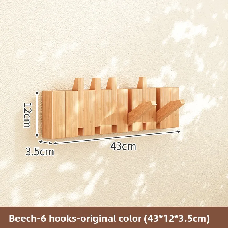 Hangende hangers, aan de muur hangende beukenpianotoetsen aan de muur, geen ponsen, slaapkamerveranda haak, achterdeur hoeden kledingrek