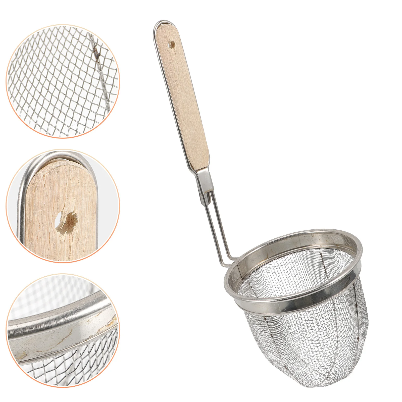 

Noodle Stainless Steel Fine Mesh Pot Basket For Kitchen Drainage Pasta Strainer Colander Spaghetti Spoon Metal