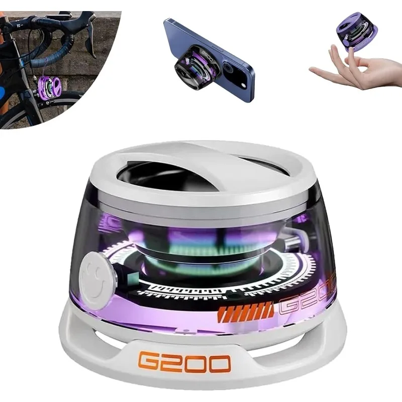 MagSafe Bluetooth Speaker G200 Mini 360° RGB Gradient BT5.3 Strong Magnet Sound Box for IPhone Car Gym Metal Surface Use