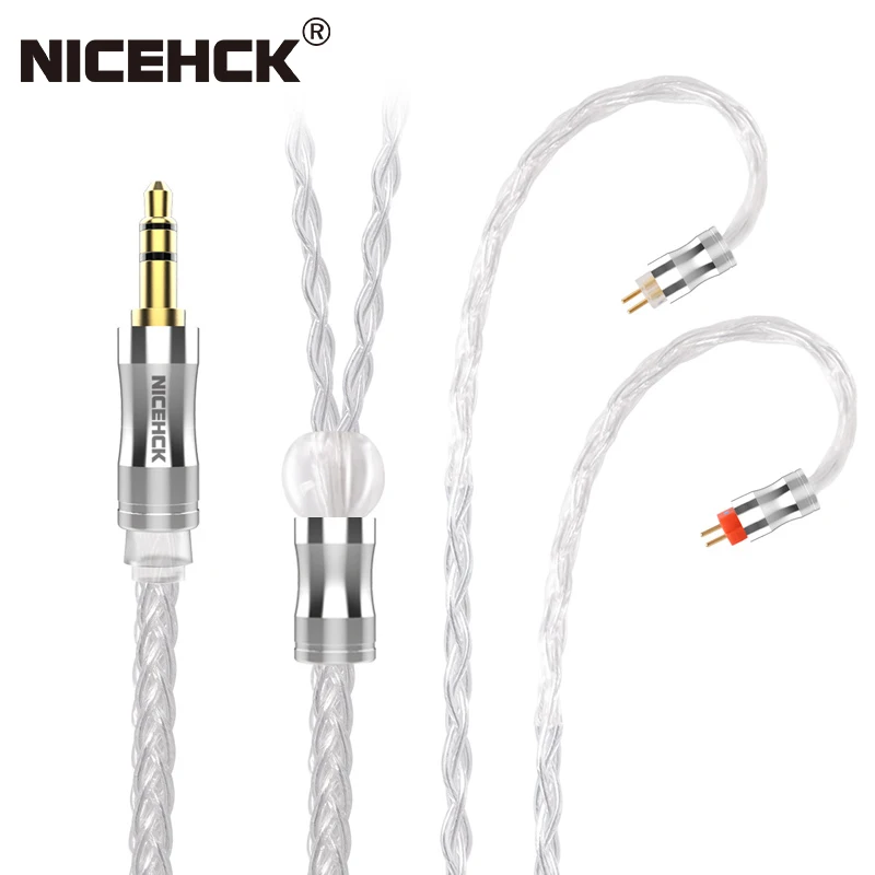 

NiceHCK LitzPS-Pro 8 Core 4N Litz Pure Silver Cable 3.5mm/2.5mm/4.4mm MMCX/NX7/QDC/0.78 2Pin for VX MK3 ST-10s KXXS LZ A6 Mini